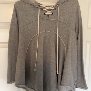 Altar’d State Grey Flowy Hoodie
